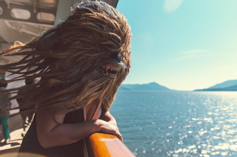 Funny Guy Captures Wookiees In Real Life